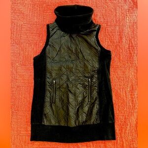 MPG Women’s size medium Black Sleeveless Quilted Top